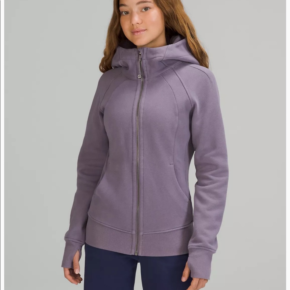 NWOT Lululemon Scuba Full Zip Sweater In Color Dusky Lavender